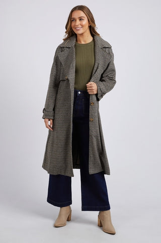 Foxwood Brodie Trench Coat - Check - 5533000.CHK - allaboutagirl