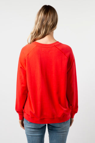 Stella+Gemma Classic Sweatshirt - Flame With Queen Of Hearts - SGSW8212 - allaboutagirl