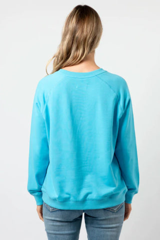 Stella+Gemma Classic Sweatshirt - Sky Blue With Chevron Cross - SGSW8214 - allaboutagirl