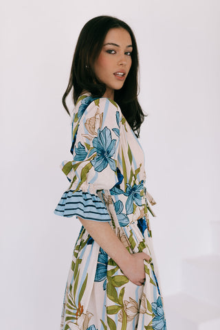 Bahama Dresses - Green/Blue