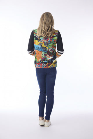 Yoruba Knit Jumper Vee Neck - Printed