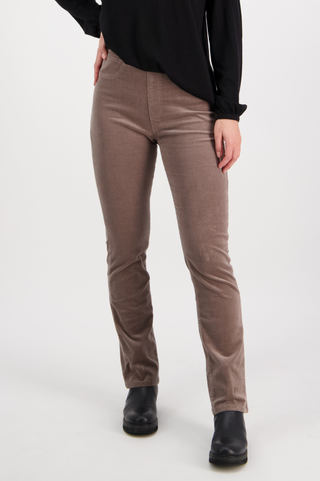 Bay Cord Pull On Pants - Taupe SS