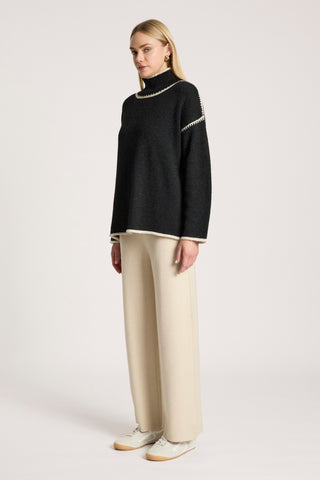 Orin Jumper - Black/Dune