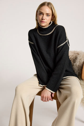 Orin Jumper - Black/Dune