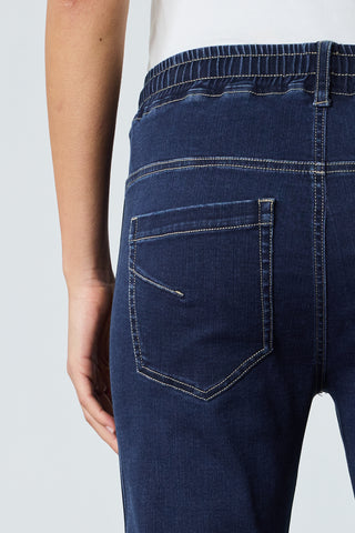 Lania Boyfriend Jeans Indigo, Styled view | AAAG