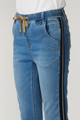 Lania Boyfriend Jeans Distressed Blue - Detail view | AAAG