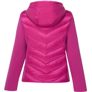 Olive 90/10 Packable Down Puffer Jacket - Rose Violet