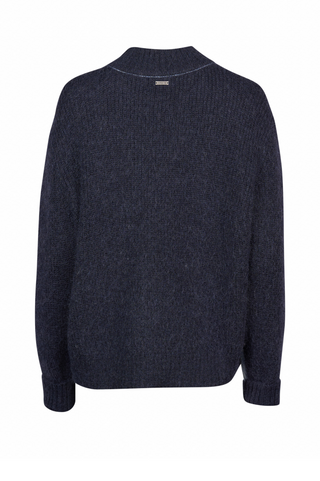 Two Tone Sweater - Sky Blue/Ink