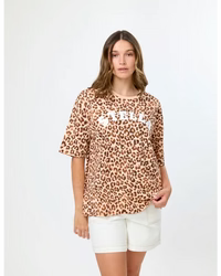 Stella and Gemma Porter Tee Leopard, Back view | AAAG