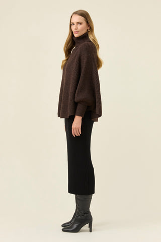 Miru Poncho - Chocolate