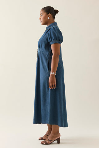 Sofie Denim Maxi dress - Drift