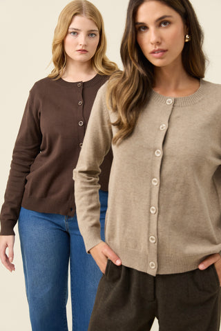 Darby Cardigan - Stone