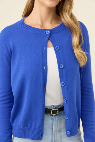 Darby Cardigan - Cobalt