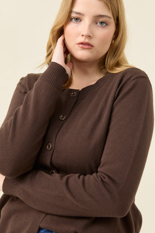 Darby Cardigan - Chocolate