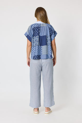 Threadz Costa Mesa Print Shirt Navy Multi, Full length view | AAAG