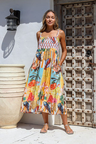 Maxi Strappy Dress - Multi