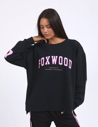Interval Crew - Black With Neon Pink