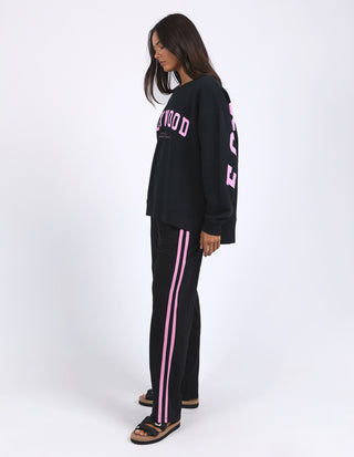 Interval Crew - Black With Neon Pink