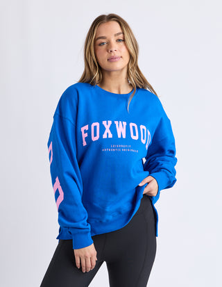 Interval Crew - Cobalt With Neon Pink