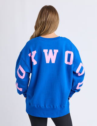 Interval Crew - Cobalt With Neon Pink