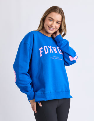 Interval Crew - Cobalt With Neon Pink