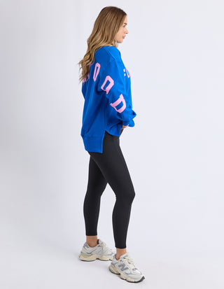 Interval Crew - Cobalt With Neon Pink
