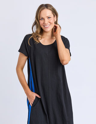 Recovery Dress - Black With Blue