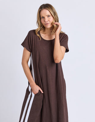 Recovery Short Sleeve Dress - Chocolate