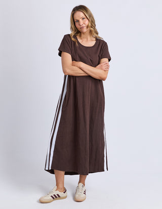 Recovery Short Sleeve Dress - Chocolate