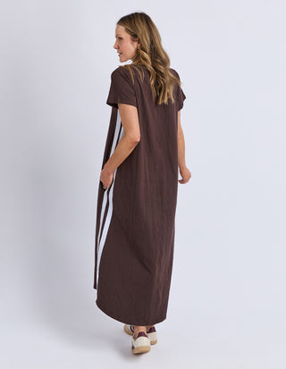 Recovery Short Sleeve Dress - Chocolate