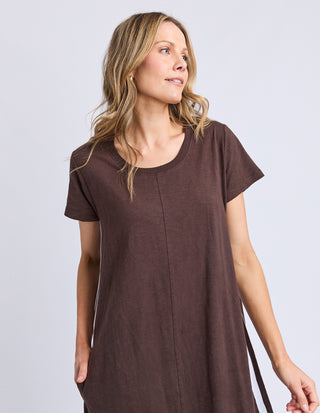 Recovery Short Sleeve Dress - Chocolate