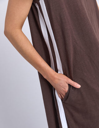 Recovery Short Sleeve Dress - Chocolate