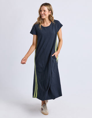 Recovery Dress - Navy with Yellow
