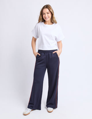 Traveller Pant - Navy With Orange