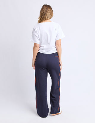 Traveller Pant - Navy With Orange