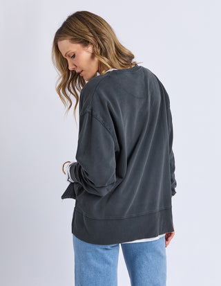 Flowers Crew - Washed Black