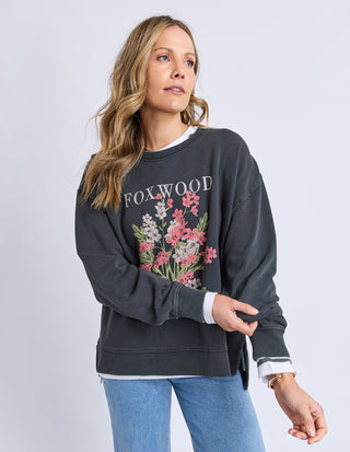 Flowers Crew - Washed Black