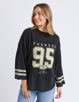 Ninety Five Long Sleeve Tee - Washed Black