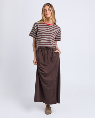 Foxwood Evolve Skirt Coffee, Side view | AAAG