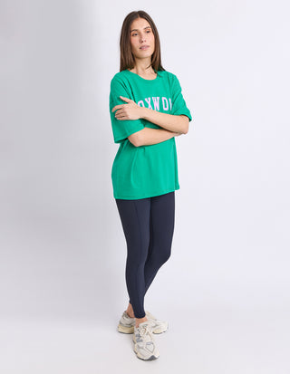 Interval Short Sleeve Tee - Green/Lilac