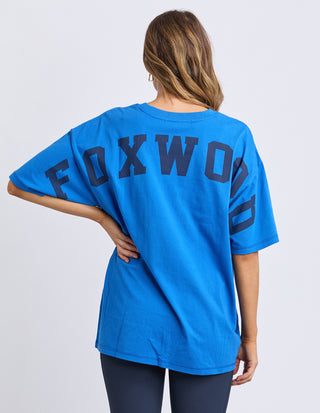 Interval Tee - Blue With Black Writing