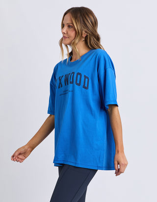 Interval Tee - Blue With Black Writing