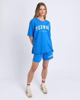 Foxwood Interval Tee Bright Blue/White, Full length | AAAG