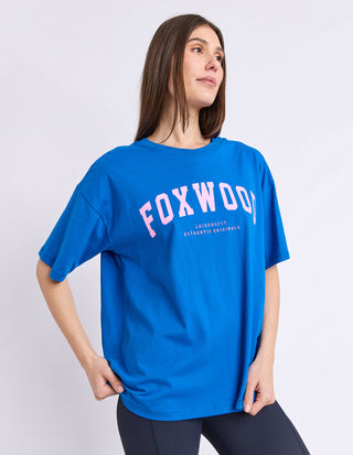 Interval Short Sleeve Tee - Cobalt/Neon Pink