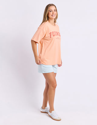 Interval Short Sleeve Tee - Neon Peach
