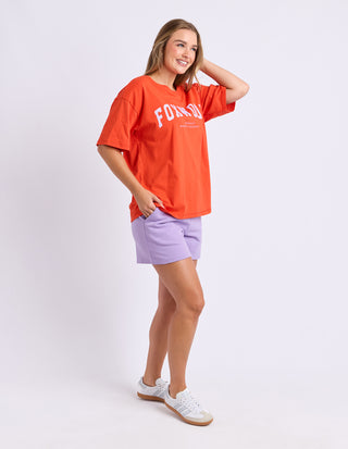 Interval Tee - Grenadine/Lilac