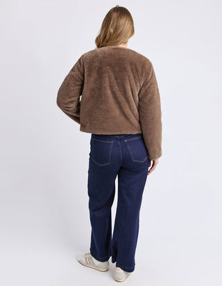 Sofia Fur Jacket - Mocha