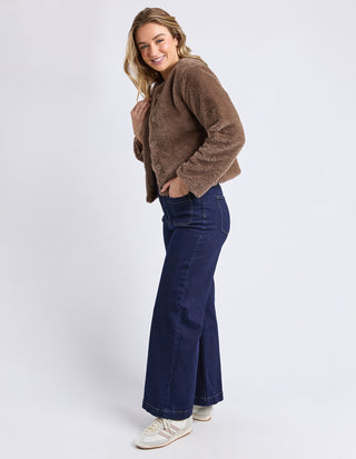 Sofia Fur Jacket - Mocha