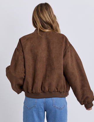 Evie Bomber Jacket - Chocolate