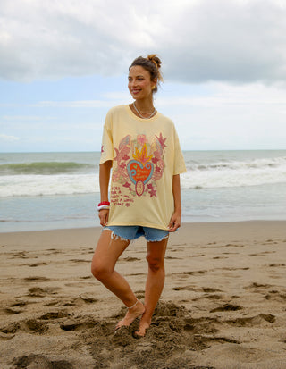Heart Of Hearts Tee - Lemon